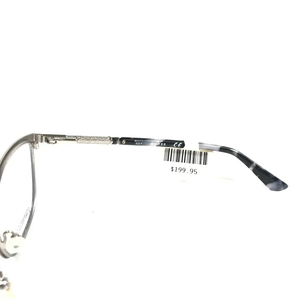 Guess GU2659 002 MATTE Eyeglasses Frames Black Gray Round Full Rim 51-17-140